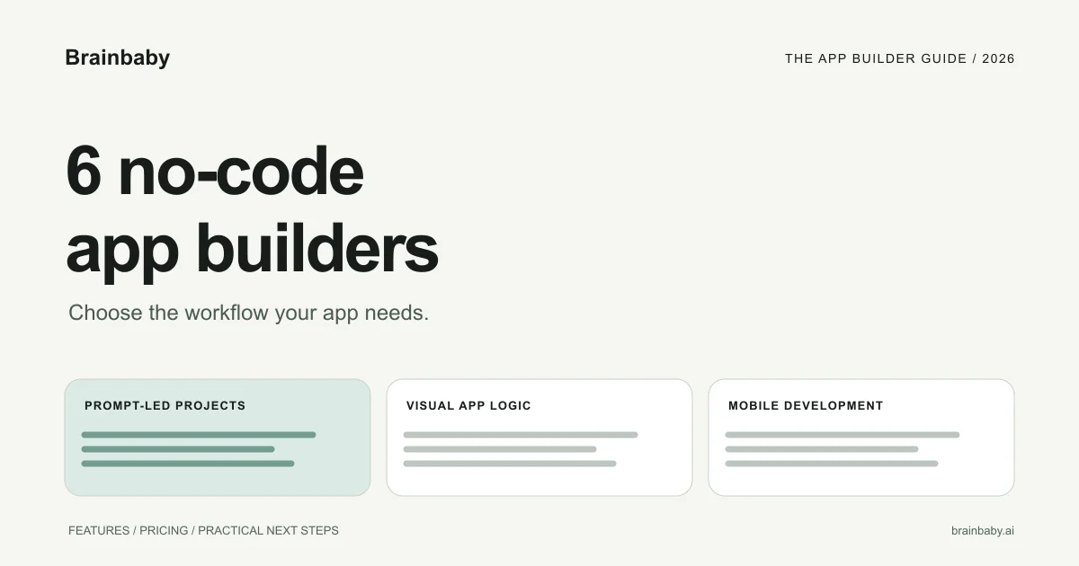 6 Best No-Code App Builders in 2026